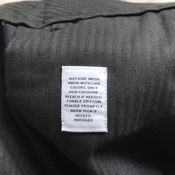 John W Nordstrom Smartcare Black Flat Front Pants - Picture 6 of 8